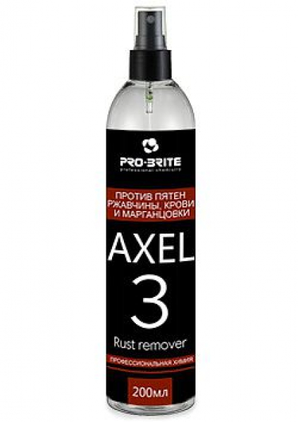 Пятновыводитель ржавчины, крови и марганцовки AXEL-3 Rust Remover Средство против пятен ржавчины марганцовки и крови